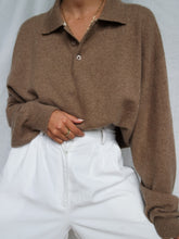 Load image into Gallery viewer, "Safy" cashmere knitted polo (XXL)