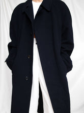 Load image into Gallery viewer, Blue navy maxi coat
