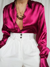 Load image into Gallery viewer, "Sia" satin shirt