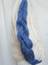 Load image into Gallery viewer, Blue twist knitted jumper