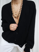 Load image into Gallery viewer, Cashmere black cardigan