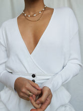 Load image into Gallery viewer, "Kahan" white wrap top