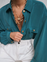Load image into Gallery viewer, “Manon” green shirt