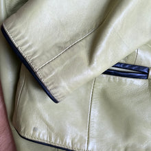 Load image into Gallery viewer, "Lemon" leather blazer