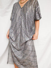 Load image into Gallery viewer, "Lalla" pearl and sequin dress