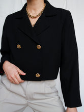 Load image into Gallery viewer, Black tailored jacket