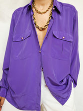 Load image into Gallery viewer, "Purple rain" satin shirt - lallasshop
