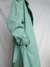 Load image into Gallery viewer, Water green trench coat - lallasshop