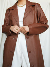 Load image into Gallery viewer, "The brown" leather coat