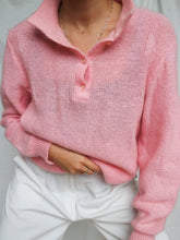 Load image into Gallery viewer, "Clara" pink polo jumper (M)