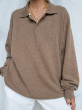 Load image into Gallery viewer, "Safy" cashmere knitted polo (XXL)
