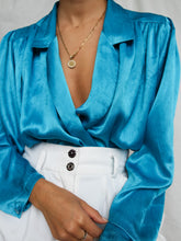 Load image into Gallery viewer, "Verse" satin blouse