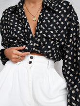 Load image into Gallery viewer, "Ele" silk shirt (M)
