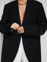 Load image into Gallery viewer, Black smoking blazer
