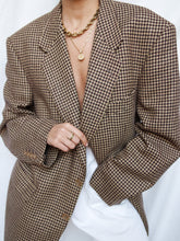 Load image into Gallery viewer, "Gaby" houndstooth blazer