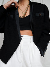 Load image into Gallery viewer, Black tailored vest