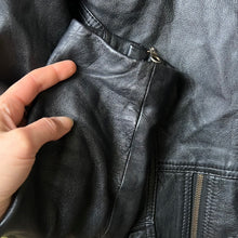 Load image into Gallery viewer, Black leather jacket