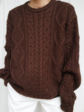 Load image into Gallery viewer, "Sanaa" brown knitted jumper
