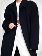 Load image into Gallery viewer, Blue navy maxi coat