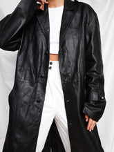 Load image into Gallery viewer, "Nana" leather trench coat (L)