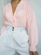 Load image into Gallery viewer, "Georgia" pink knitted cardigan