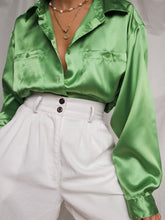 Load image into Gallery viewer, "Noemi" satin shirt