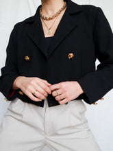 Load image into Gallery viewer, Black tailored jacket