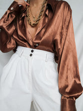Load image into Gallery viewer, "Ara" satin shirt