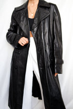Load image into Gallery viewer, "Hepburn" leather coat