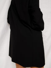 Load image into Gallery viewer, Black smocking blazer