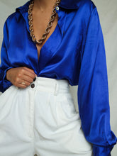 Load image into Gallery viewer, "Majorelle" silk blouse - lallasshop