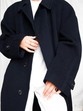 Load image into Gallery viewer, Blue navy maxi coat