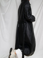 Load image into Gallery viewer, "Jane" Leather black coat