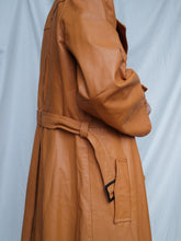 Load image into Gallery viewer, "Seoul" leather trench coat (S)