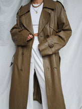 Load image into Gallery viewer, "Gaby" leather trench coat