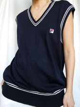 Load image into Gallery viewer, FILA sleeveless knitted jumper