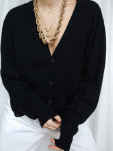 Load image into Gallery viewer, Cashmere black cardigan