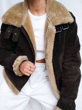 Load image into Gallery viewer, Leather trucker bombers jacket