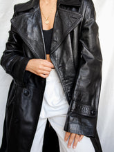 Load image into Gallery viewer, "Hepburn" leather coat