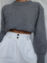 Load image into Gallery viewer, Grey angora knitted jumper