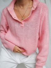 Load image into Gallery viewer, "Clara" pink polo jumper (M)