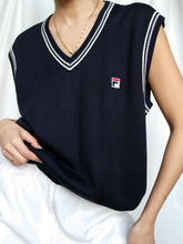 Load image into Gallery viewer, FILA sleeveless knitted jumper