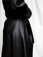 Load image into Gallery viewer, "Audrey" leather trench coat - lallasshop