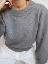 Load image into Gallery viewer, Grey angora knitted jumper