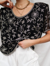 Load image into Gallery viewer, "Kam" pearl embellished shirt