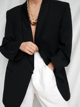 Load image into Gallery viewer, Black smoking blazer