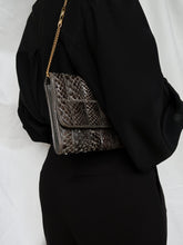 Load image into Gallery viewer, vintage snake clutch bag
