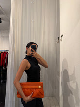 Load image into Gallery viewer, VINTAGE ORANGE LEATHER POUCH
