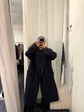 Load image into Gallery viewer, WOOL CASHMERE NAVY BLUE COAT
