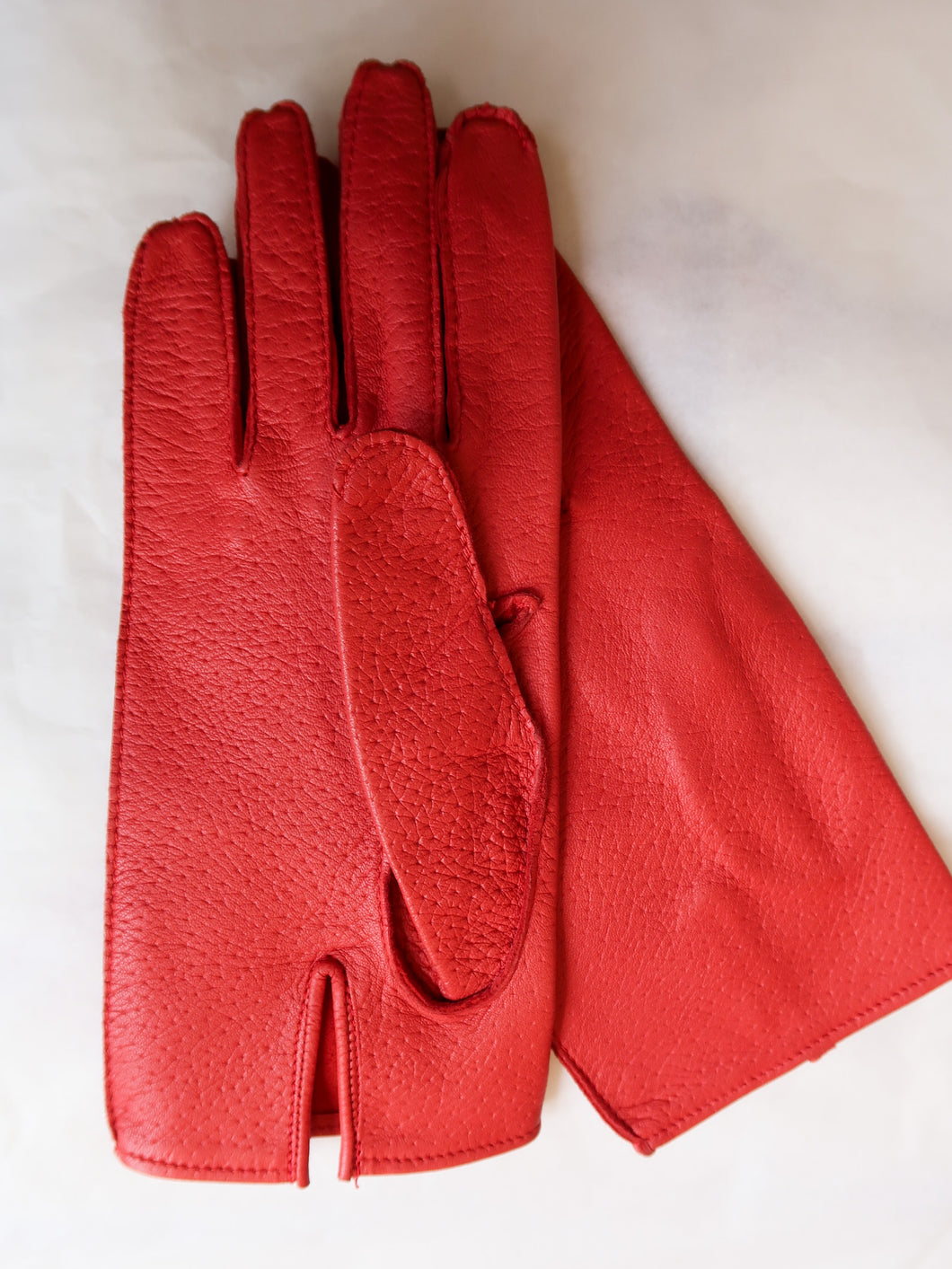 Red Lamb leather